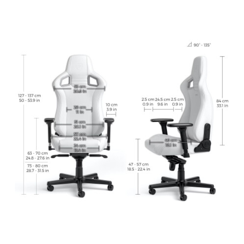 Крісло Noblechairs Epic White Edition (NBL-EPC-PU-WED)
