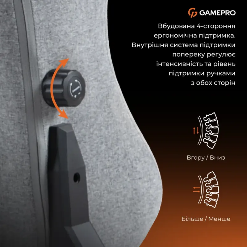 Кресло GamePro GC775G Fabric Gray