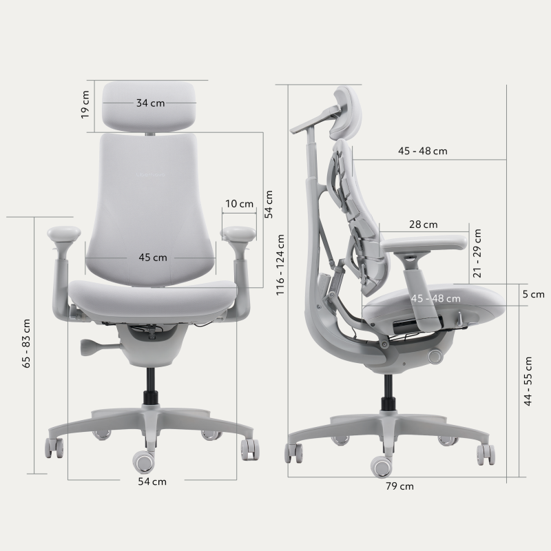 Крісло LiberNovo Omni Space Gray 48 см (CP-GW-0000015-00-00)