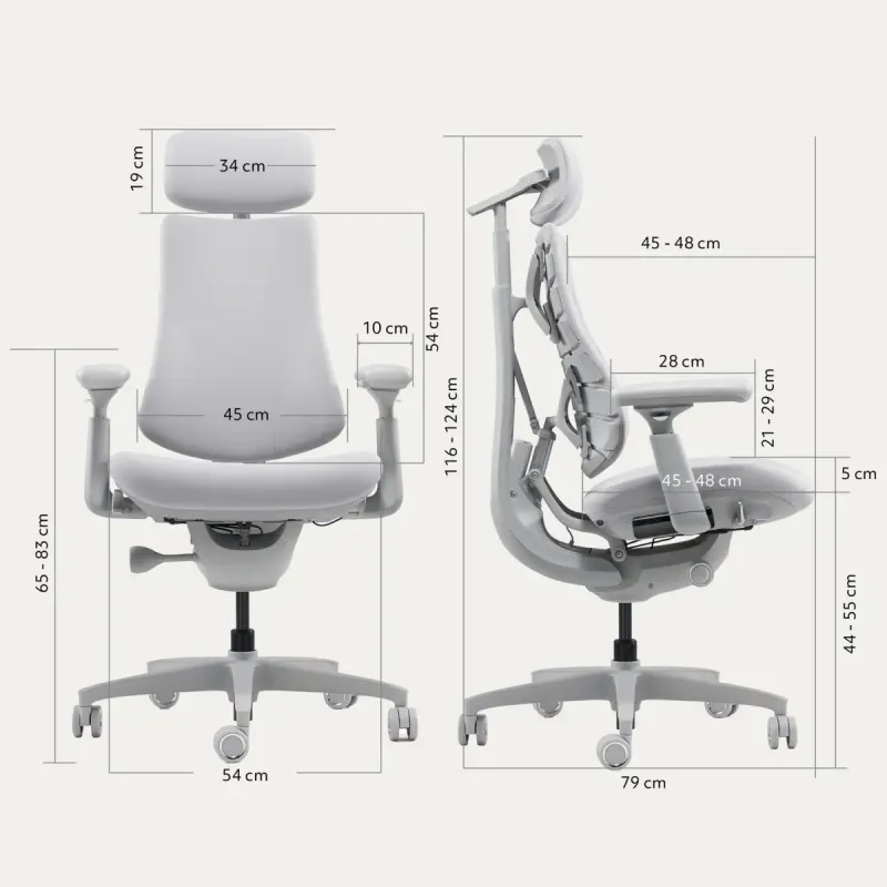 Кресло LiberNovo Omni Space Gray 48 см (CP-GW-0000015-00-00)