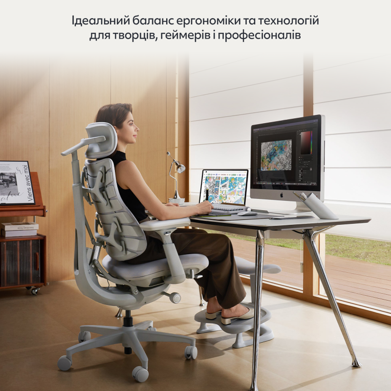 Крісло LiberNovo Omni Space Gray 48 см (CP-GW-0000015-00-00)