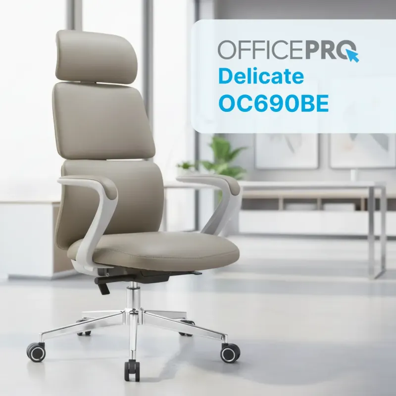 Кресло OfficePro Delicate OC690BE Beige PVC