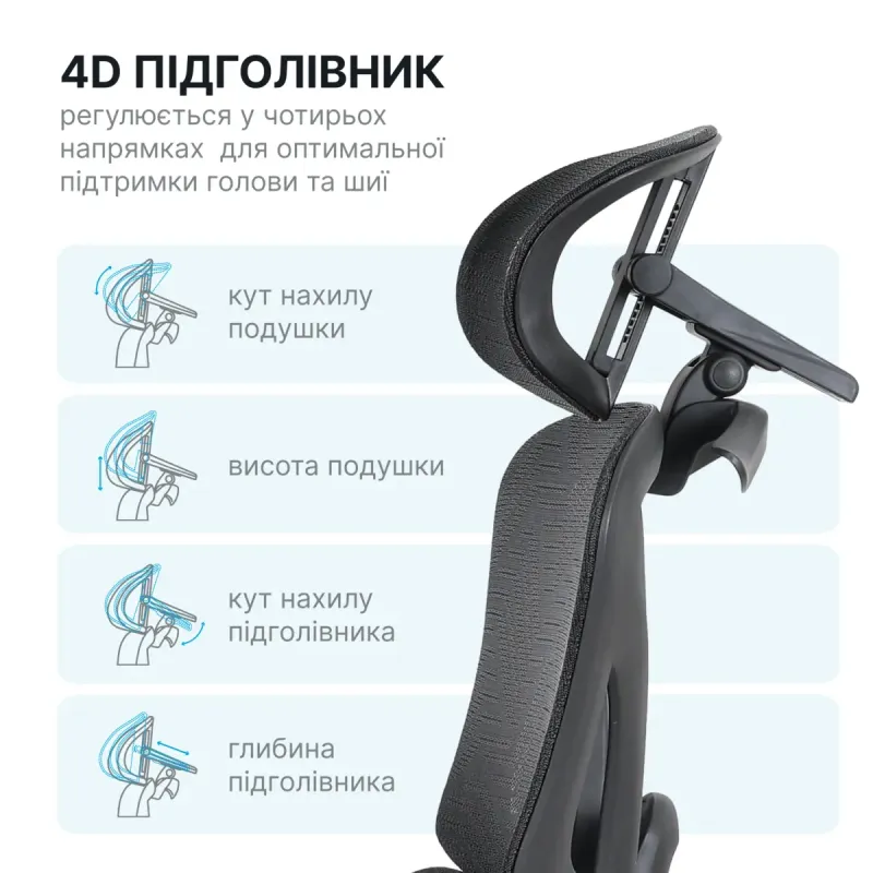 Кресло OfficePro Onix OC975B Black