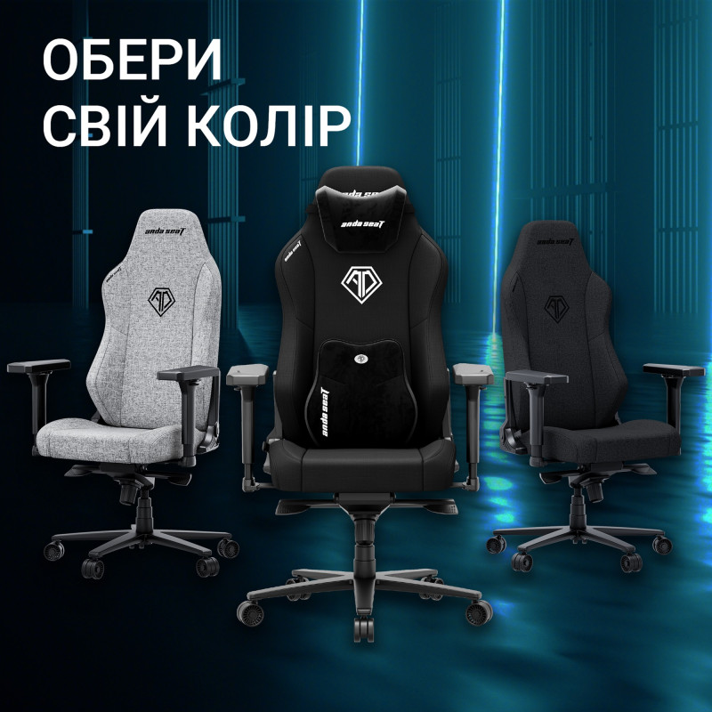 Кресло Anda Seat Phantom 3 XL Black Fabric (AD18XL-52-B-F-B01)