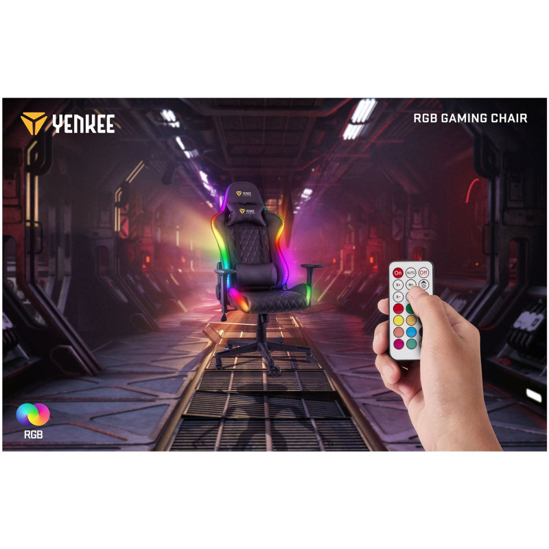 Кресло YENKEE STARDUST Black (YGC 300RGB)