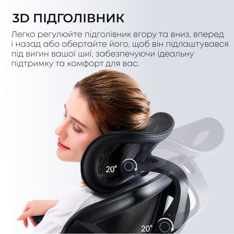 Крісло SIHOO DORO C300L Mesh Black (DORO-C300L-A3-101)