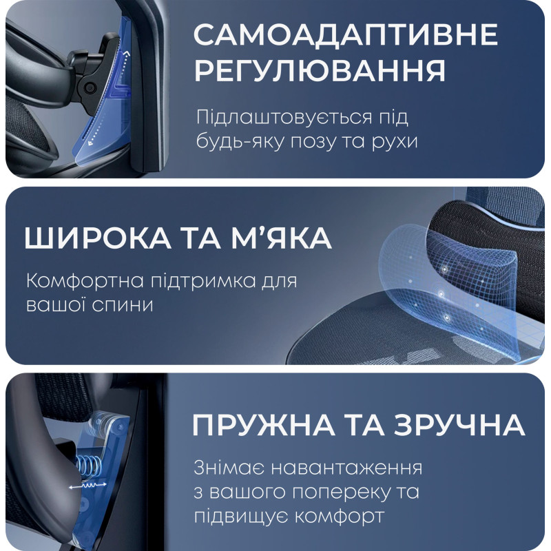Крісло SIHOO DORO C300L Mesh Black (DORO-C300L-A3-101)