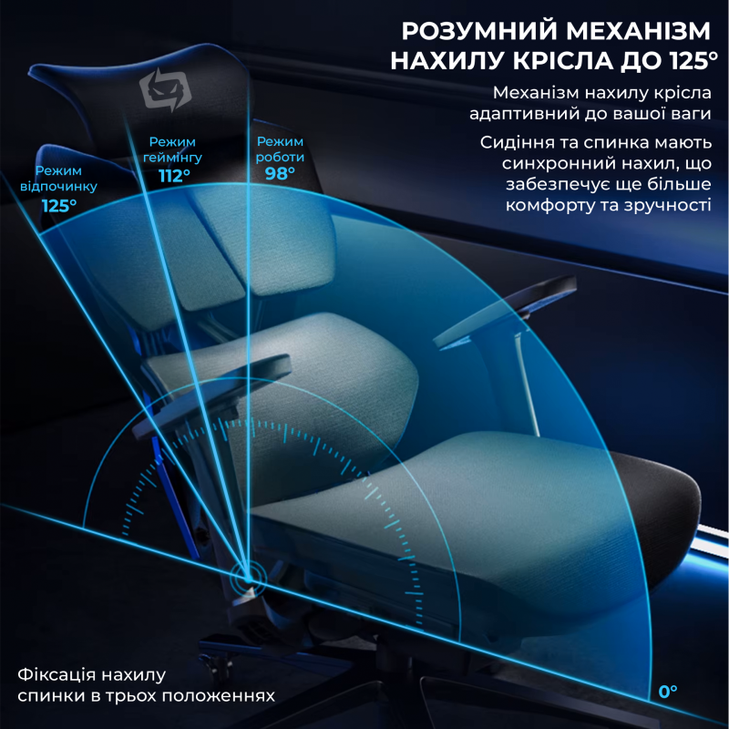 Крісло SIHOO X5C Mesh Black (X5C-301)