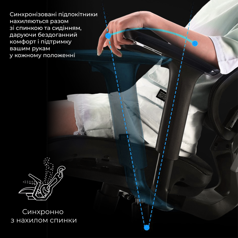 Крісло SIHOO X5C Mesh Black (X5C-301)