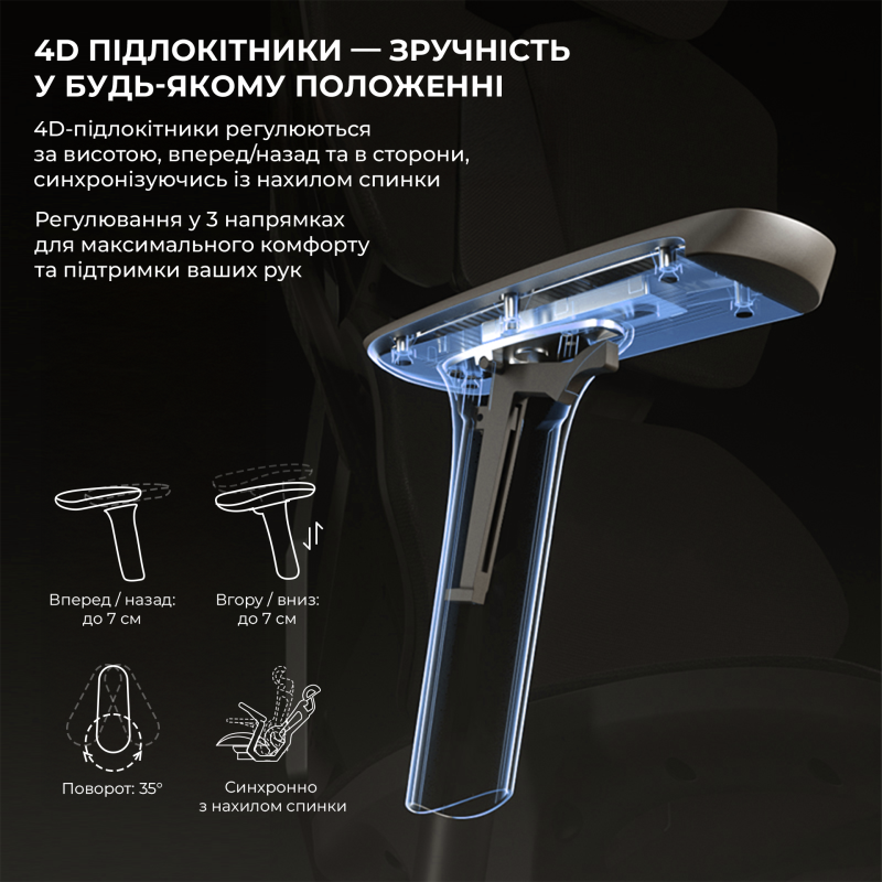 Крісло SIHOO X5C Mesh Black (X5C-301)