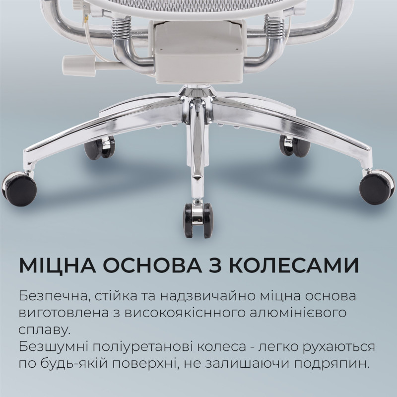 Крісло SIHOO DORO S300 Mesh Light Grey (S300-M202)