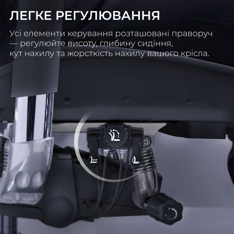 Крісло SIHOO DORO S300 Mesh Light Grey (S300-M202)