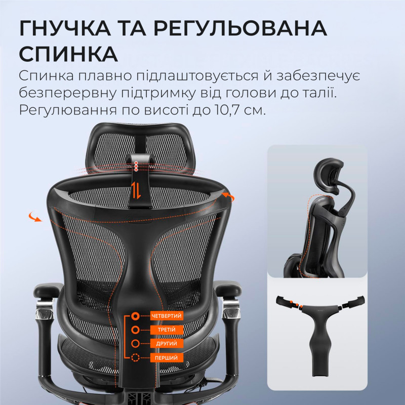 Крісло SIHOO DORO C300 Pro Mesh Black (DORO-C300-PRO-M101)