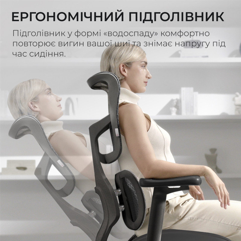 Крісло SIHOO DORO S100 Mesh Black (S100-M301)
