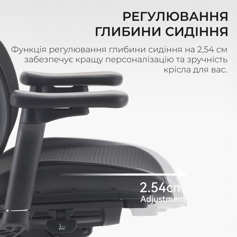 Крісло SIHOO DORO S100 Mesh Black (S100-M301)