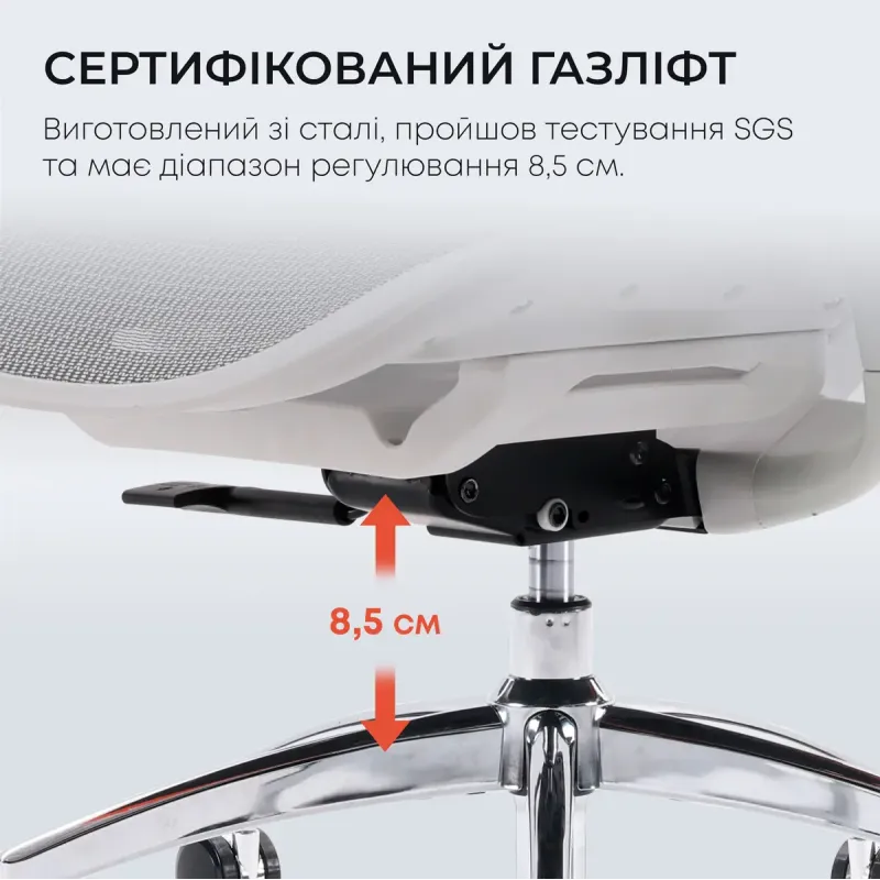 Крісло SIHOO DORO C300L Mesh White (DORO-C300L-A3-102)