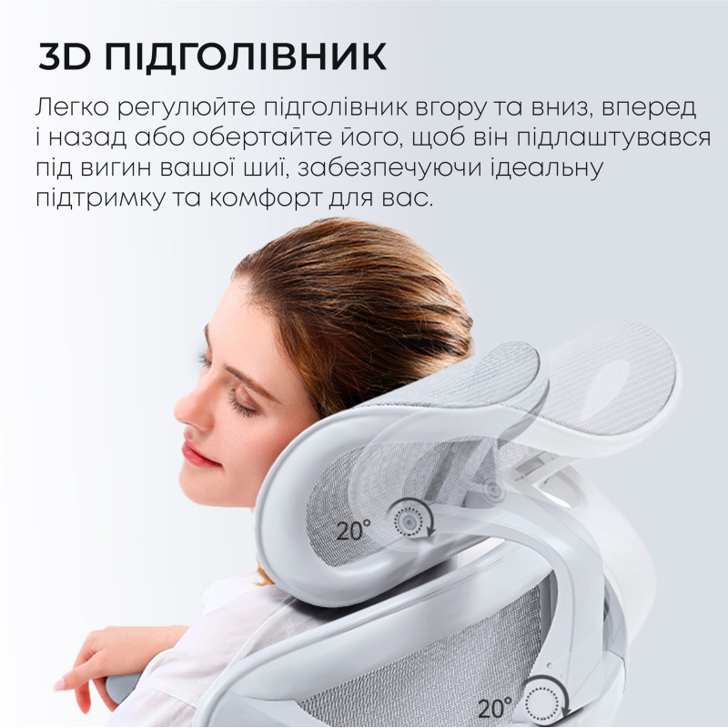 Крісло SIHOO DORO C300L Mesh White (DORO-C300L-A3-102)