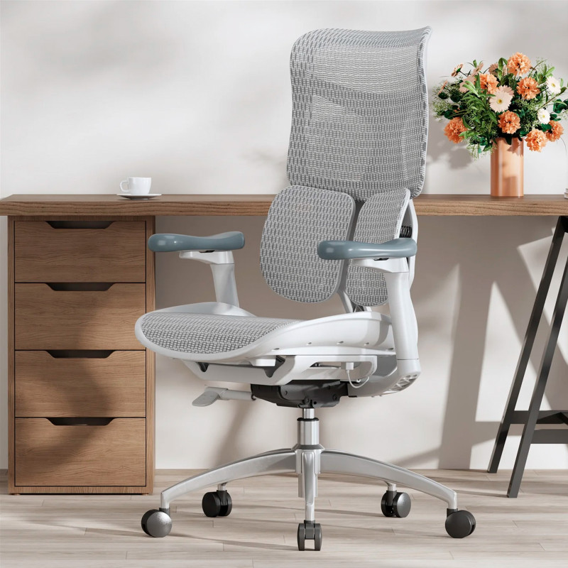 Крісло SIHOO DORO S100 Mesh White (S100-M302)