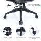 Крісло OfficePro Skyline OC580-B-DG-DG Black/Dark Gray