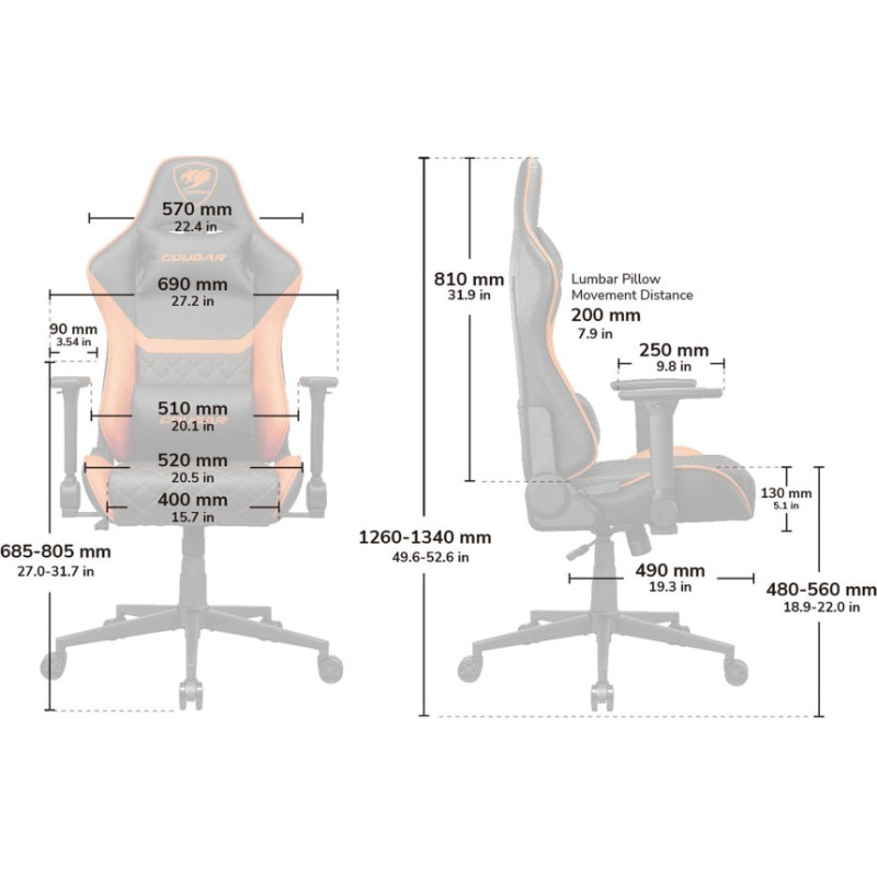 Кресло Cougar Armor One V2 F