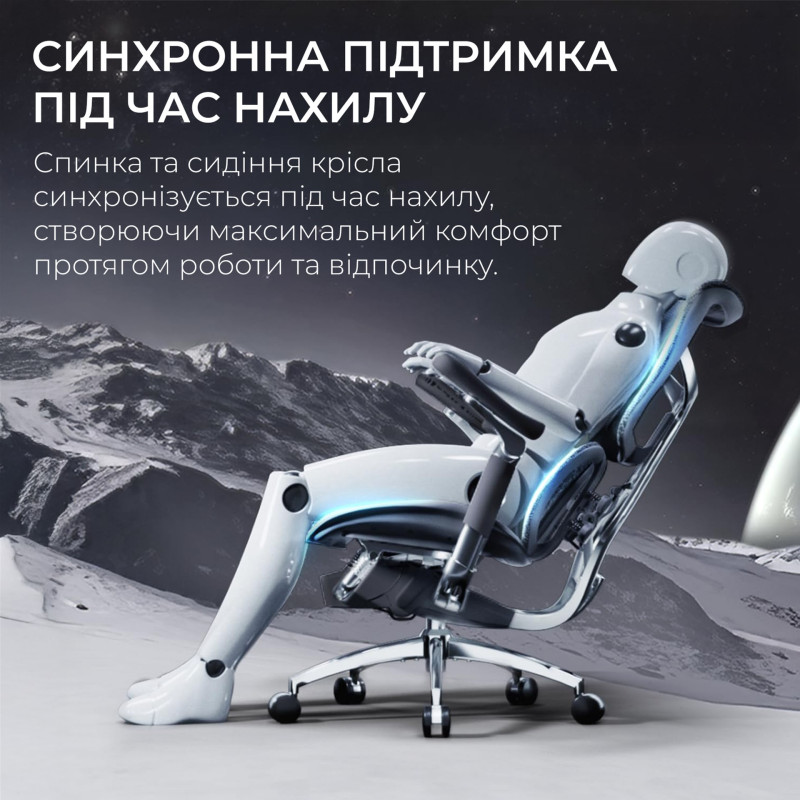 Крісло SIHOO DORO S300 Mesh Dark Grey (S300-M201)
