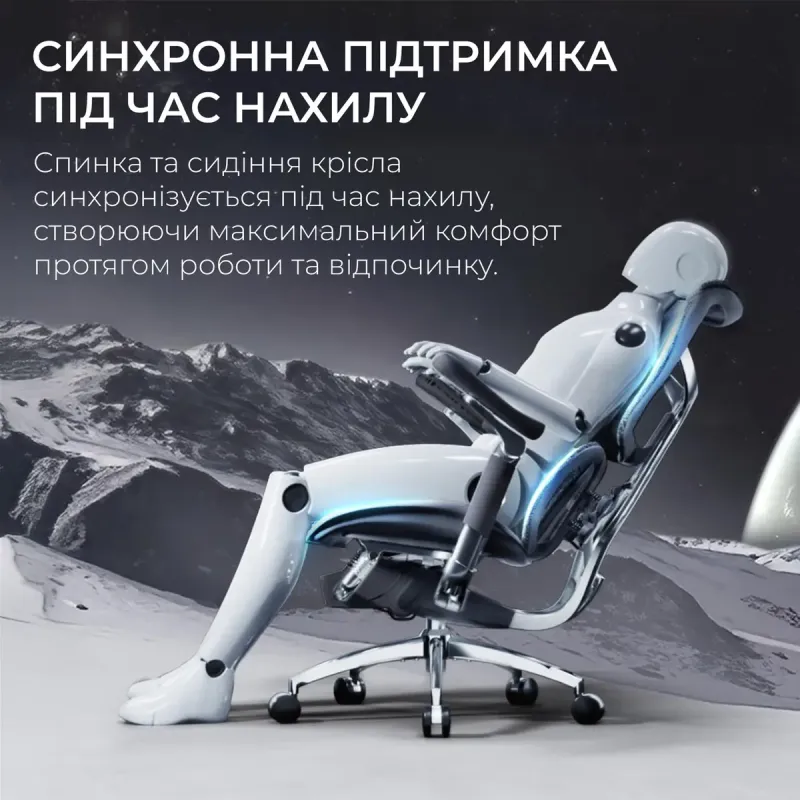Крісло SIHOO DORO S300 Mesh Dark Grey (S300-M201)