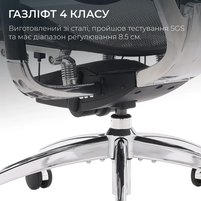 Крісло SIHOO DORO S300 Mesh Dark Grey (S300-M201)
