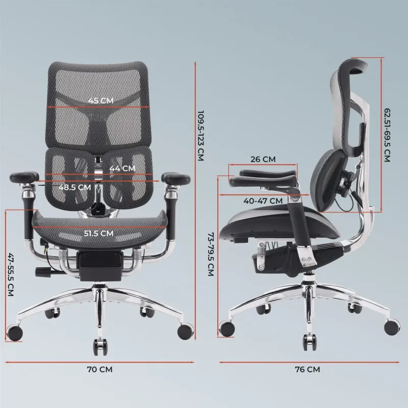 Крісло SIHOO DORO S300 Mesh Dark Grey (S300-M201)