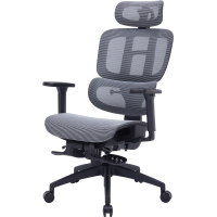 Крісло OfficePro Skyline Footrest Black/Dark Gray (OC750-B-DG-DG)
