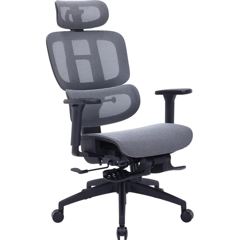Крісло OfficePro Skyline Footrest Black/Dark Gray (OC750-B-DG-DG)