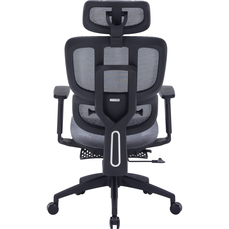 Крісло OfficePro Skyline Footrest Black/Dark Gray (OC750-B-DG-DG)