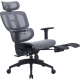 Крісло OfficePro Skyline Footrest Black/Dark Gray (OC750-B-DG-DG)