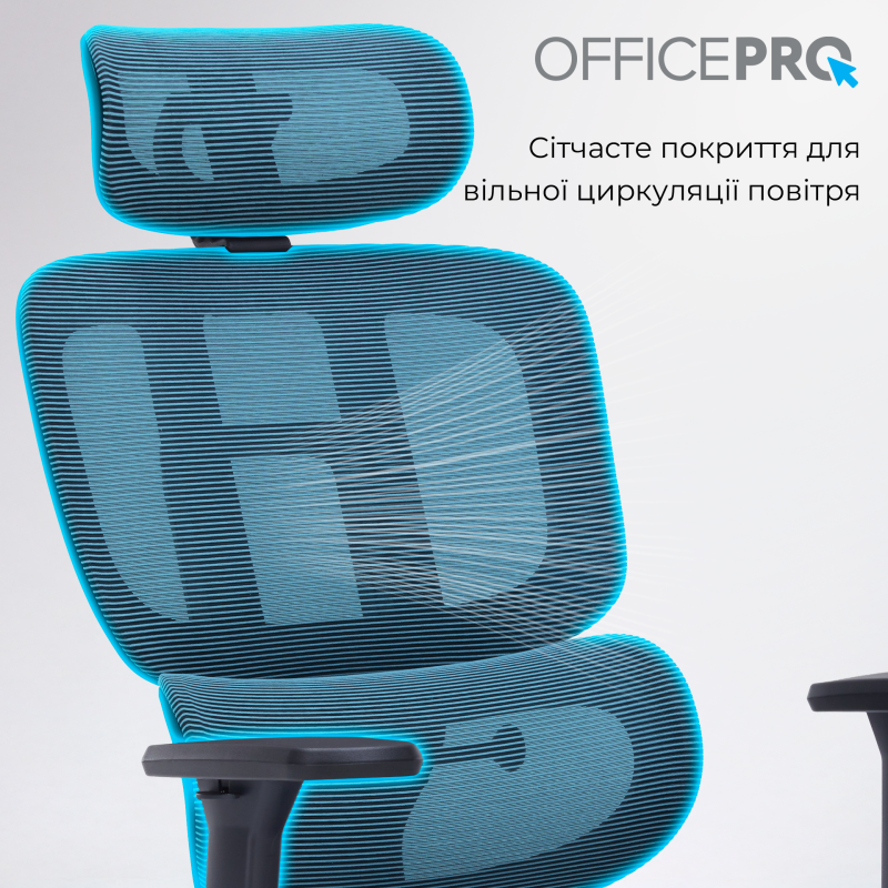 Крісло OfficePro Skyline Footrest Black/Dark Gray (OC750-B-DG-DG)
