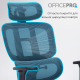 Крісло OfficePro Skyline Footrest Black/Dark Gray (OC750-B-DG-DG)