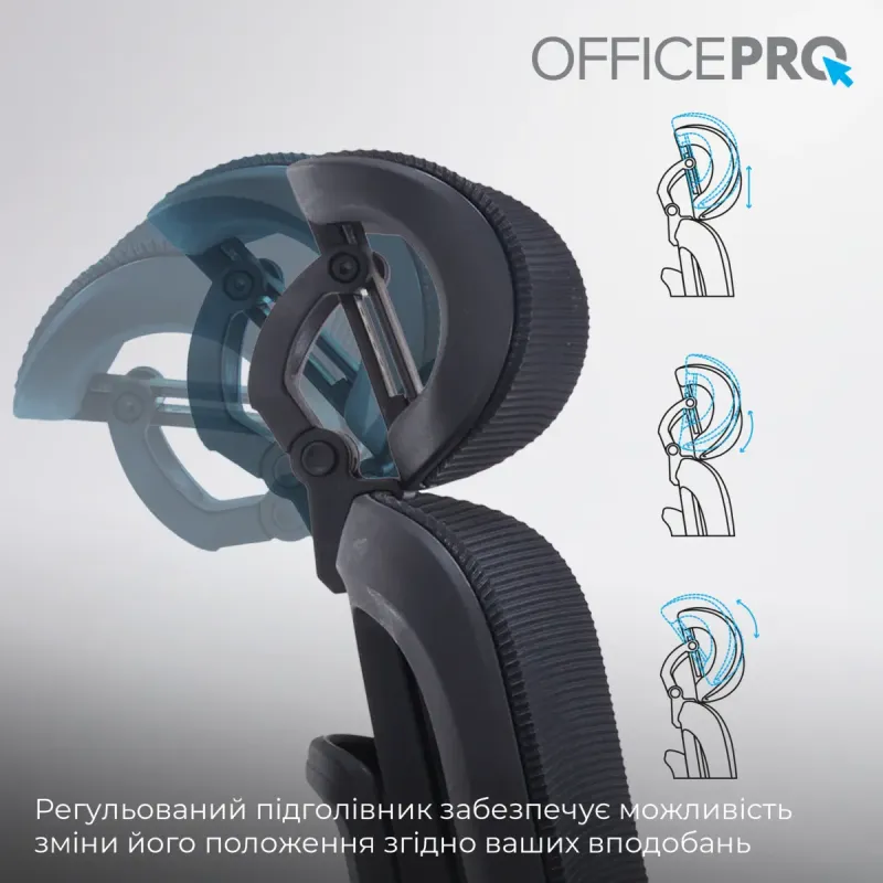 Кресло OfficePro Skyline Footrest Black (OC750-B-B-B)