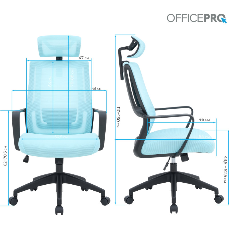 OfficePro Harmony OC310-B-BL-BL Black/Blue
