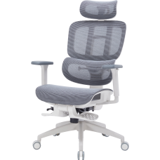 Крісло OfficePro Skyline Footrest White/Dark Gray (OC750-W-DG-DG)