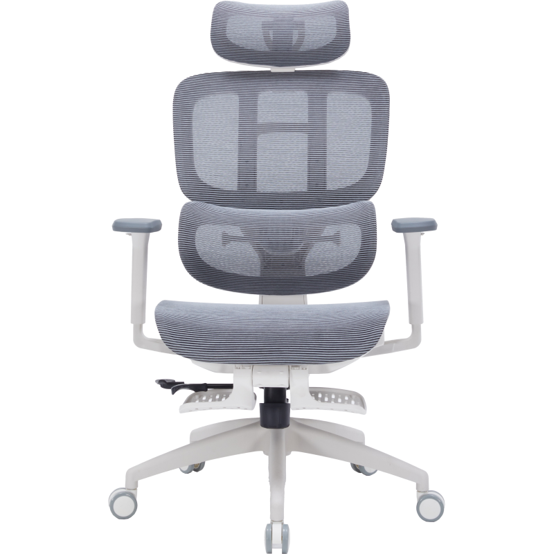 Крісло OfficePro Skyline Footrest White/Dark Gray (OC750-W-DG-DG)