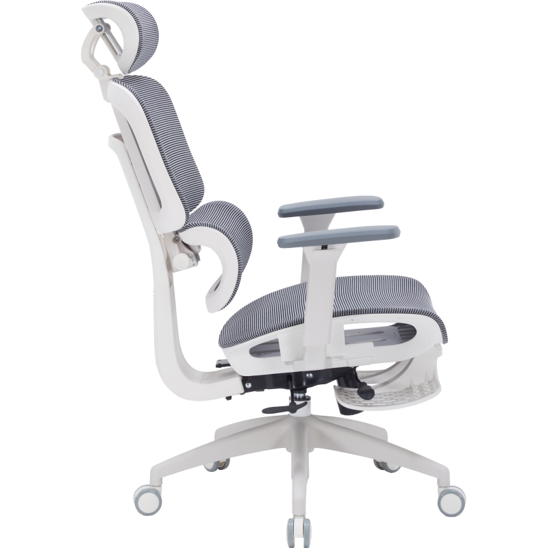 Крісло OfficePro Skyline Footrest White/Dark Gray (OC750-W-DG-DG)