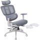 Крісло OfficePro Skyline Footrest White/Dark Gray (OC750-W-DG-DG)