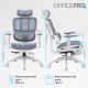 Крісло OfficePro Skyline Footrest White/Dark Gray (OC750-W-DG-DG)