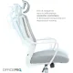Кресло OfficePro Harmony OC310-W-LG-LG White/Light Gray
