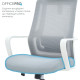 OfficePro Harmony OC310-W-LG-LG White/Light Gray