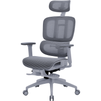 Крісло OfficePro Skyline Footrest Gray/Dark Gray (OC750-G-DG-DG)
