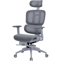 Крісло OfficePro Skyline Footrest Gray/Dark Gray (OC750-G-DG-DG)