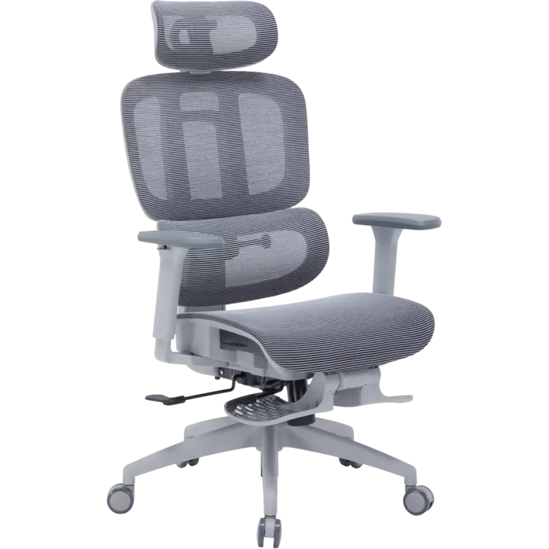 Кресло OfficePro Skyline Footrest Gray/Dark Gray (OC750-G-DG-DG)