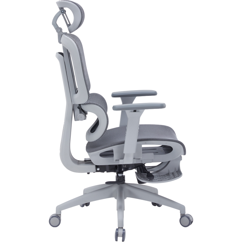 Крісло OfficePro Skyline Footrest Gray/Dark Gray (OC750-G-DG-DG)