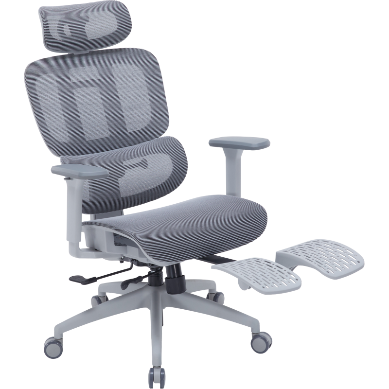 Крісло OfficePro Skyline Footrest Gray/Dark Gray (OC750-G-DG-DG)