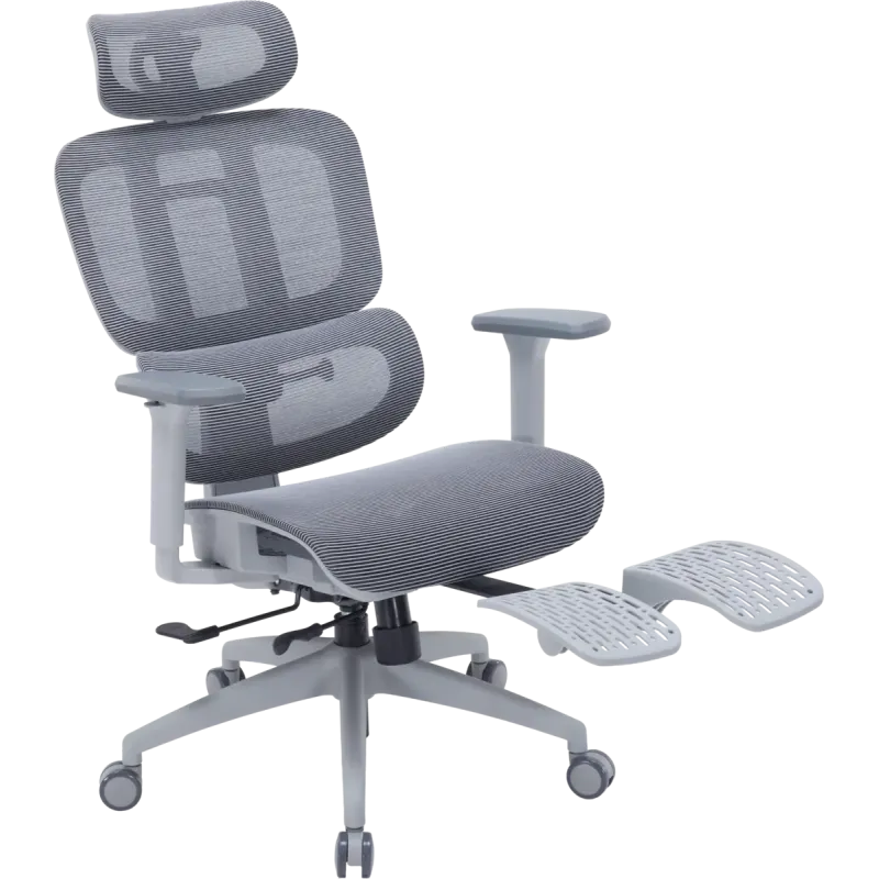Кресло OfficePro Skyline Footrest Gray/Dark Gray (OC750-G-DG-DG)