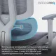 Кресло OfficePro Skyline Footrest Gray/Dark Gray (OC750-G-DG-DG)
